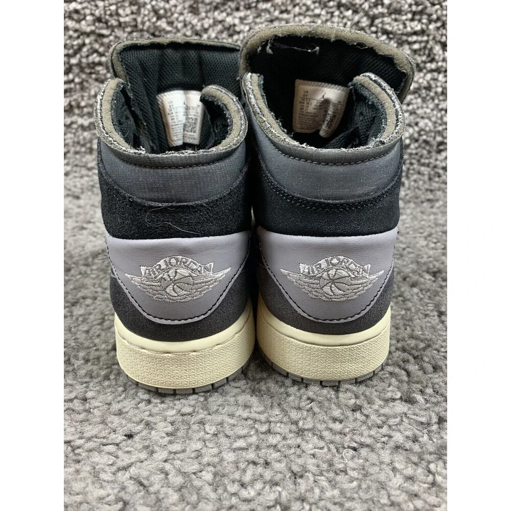 NIKE AIR JORDAN 1 MID (GS) BLACK-GRAPHITE-GREY SZ 6Y-WOMENS SZ 7.5 [DV0438-001]